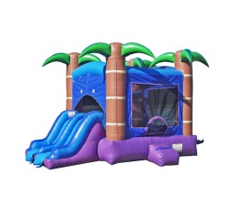 6-in-1 Enchanted Forest Bounce House with Slide