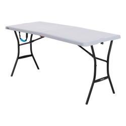 5ft Fold-In-Half Table White
