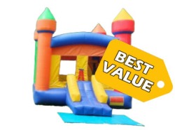 Crazy Castle Bounce House Rental with Slide