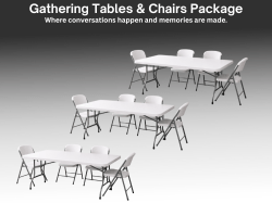 Gathering Tables & Chairs Package