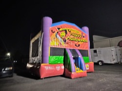 halloween mega jumbo bounce house entrance angle little rock ar 17 1 Halloween XL Bounce House